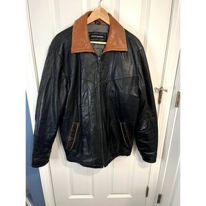 Vintage Steve Madden Men's Leather Jacket Size Small